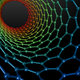 Illustration of the interior of a carbon nanotube (image: Michael Ströck)